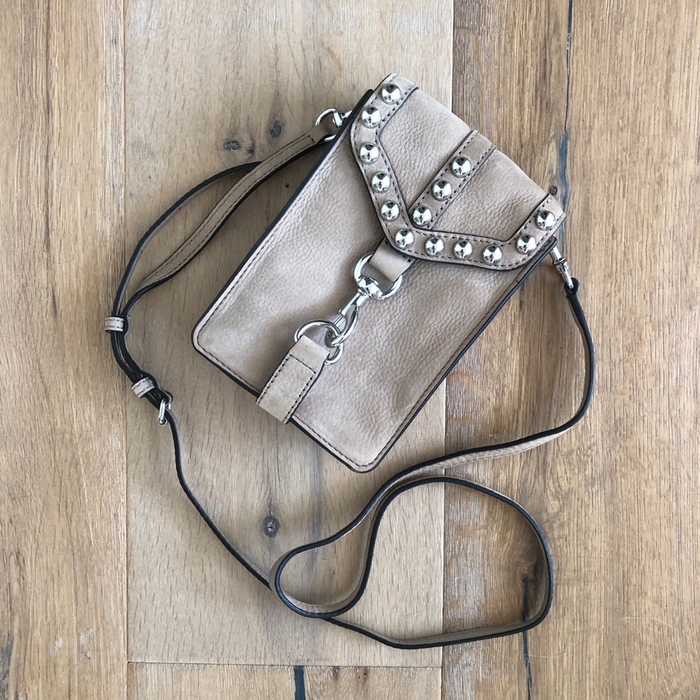 NWOT Rebecca Minkoff Tan Suede Crossbody Bag